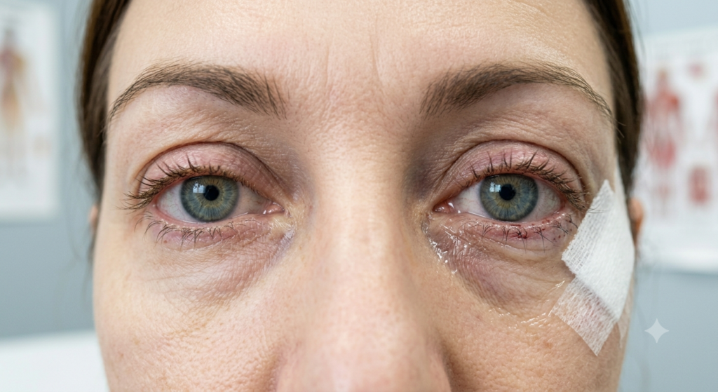 Why Is My Upper Eyelid Swollen? Eye health graphic explaining upper eyelid swelling, inflammation, and treatment options.