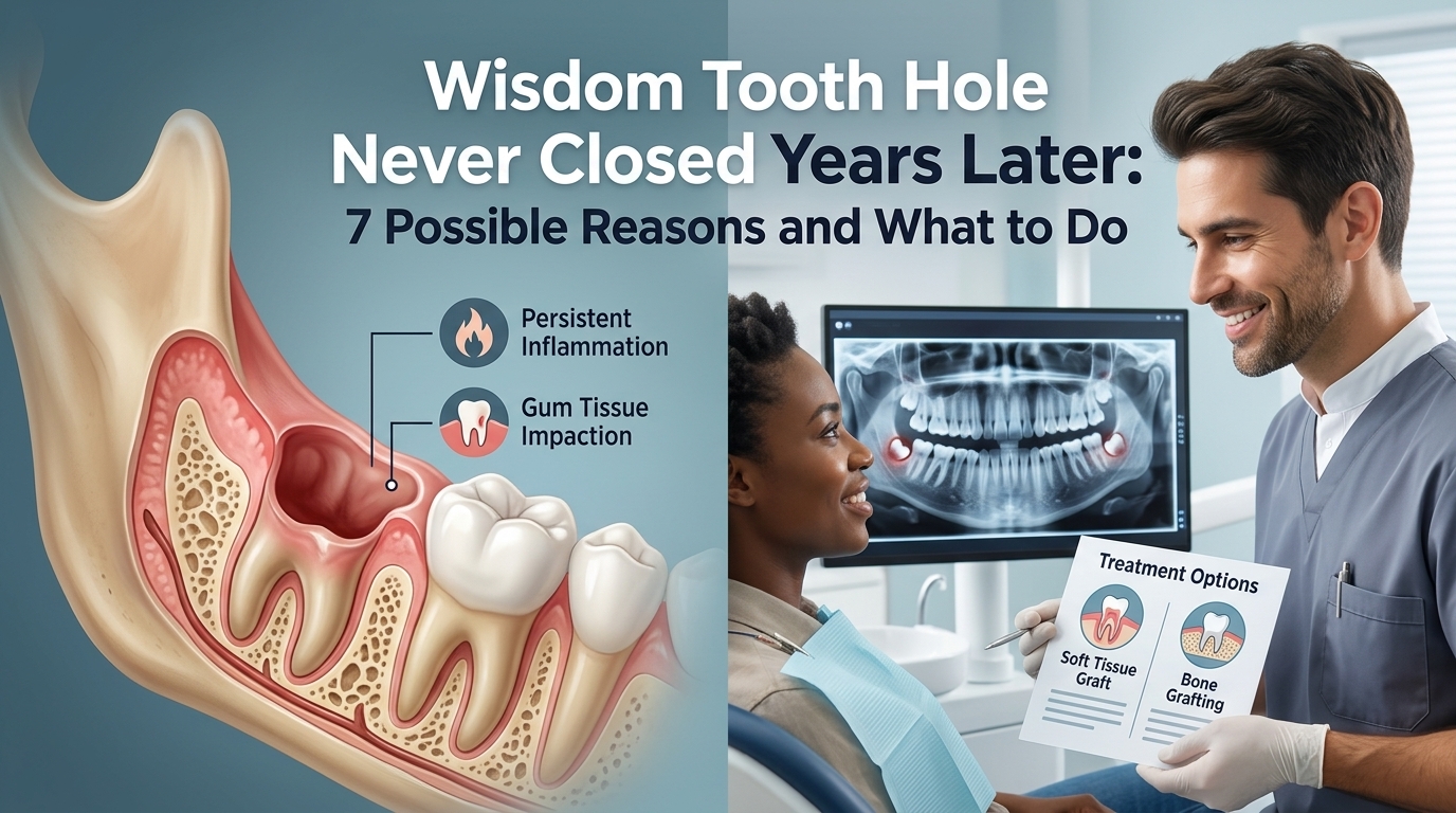 Wisdom Tooth Hole Never Closed Years Later: 7 Possible Reasons and What to Do