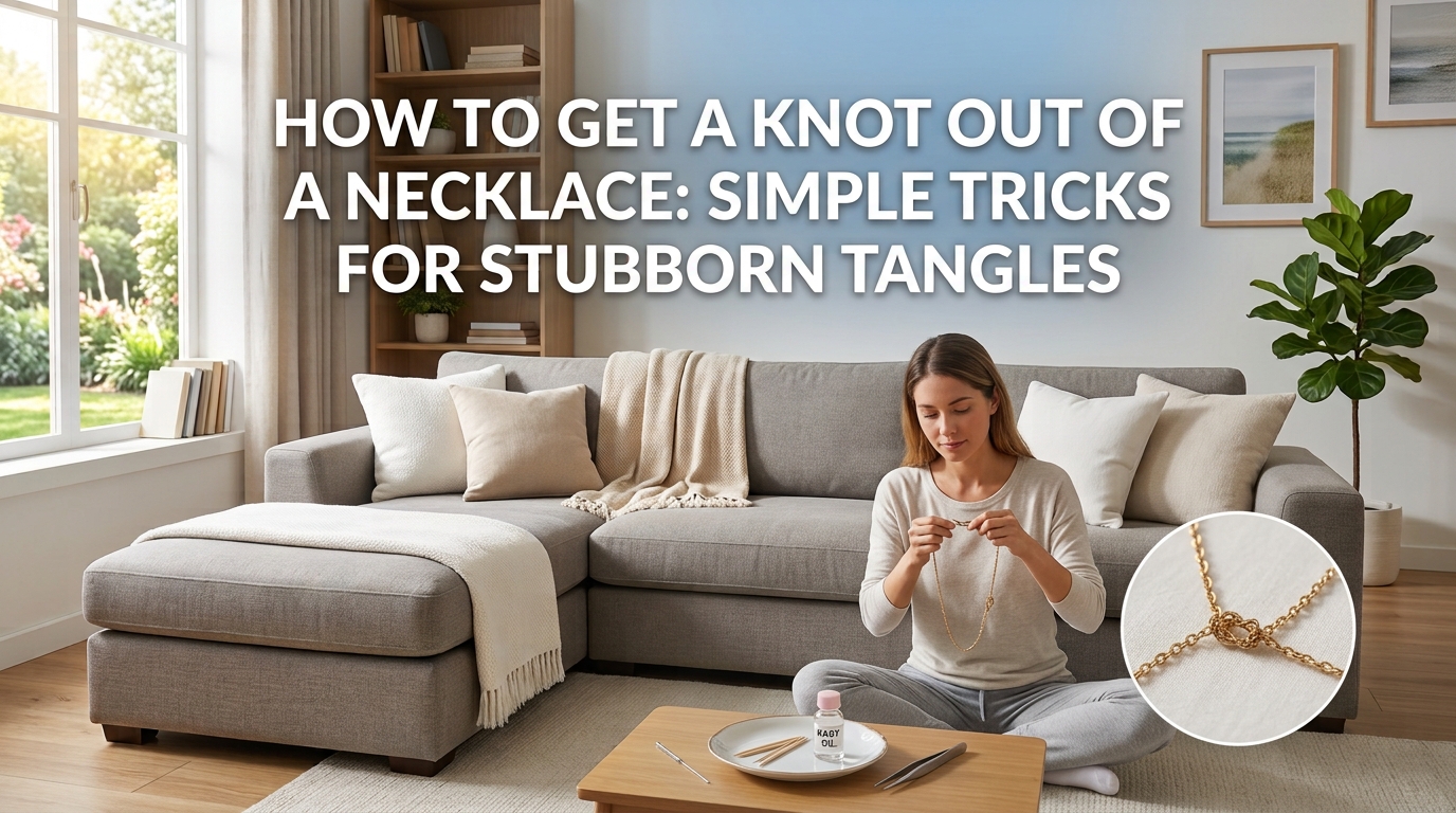 How to Get a Knot Out of a Necklace: Simple Tricks for Stubborn Tangles