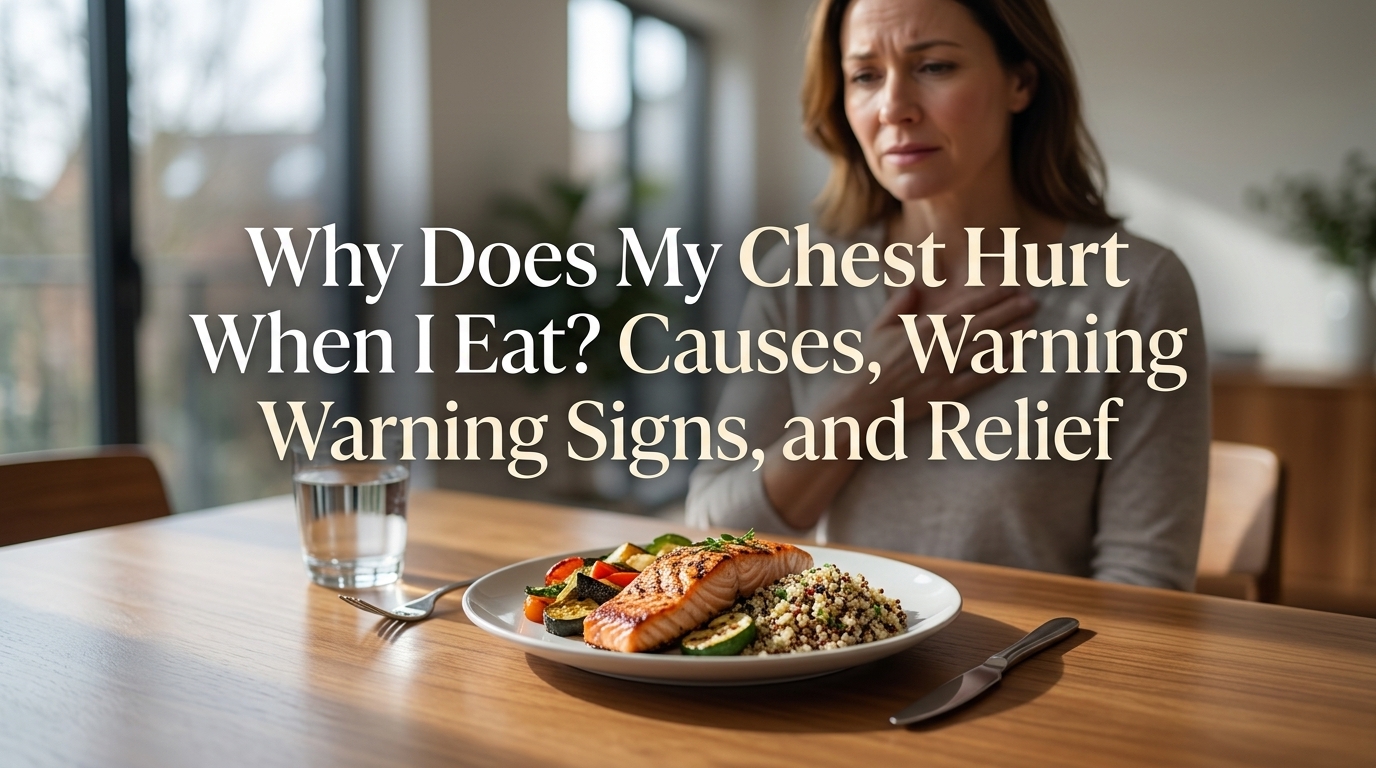 Why Does My Chest Hurt When I Eat? Causes, Warning Signs, and Relief