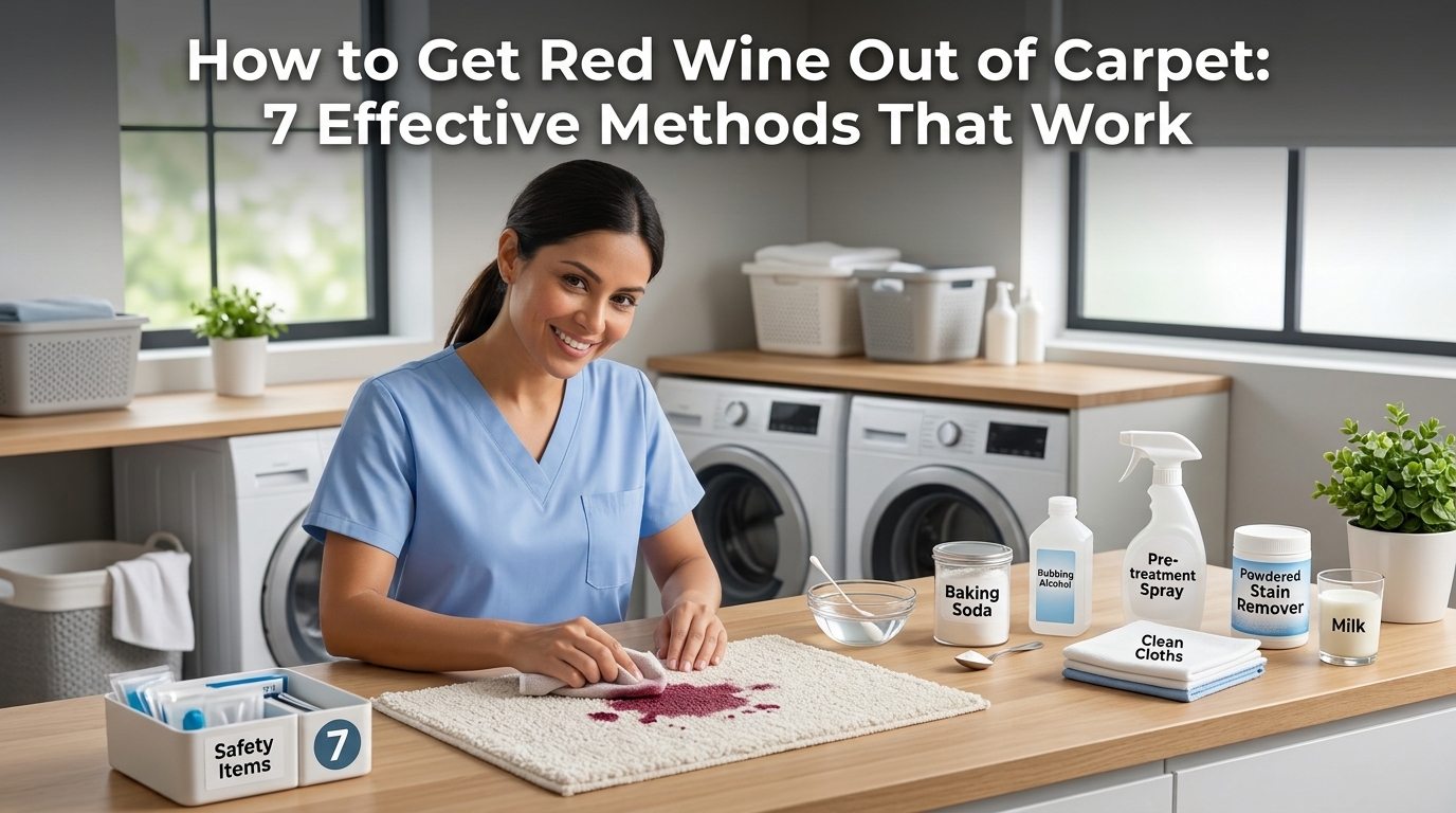 How to Get Red Wine Out of Carpet: 7 Effective Methods That Work