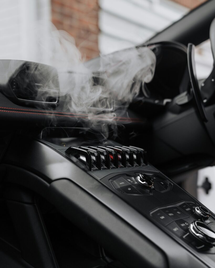 How to Get Gas Smell Out of Car guide to fuel-spill cleanup, ventilation, odor removal, gas leak symptoms, vehicle safety, and professional inspection.