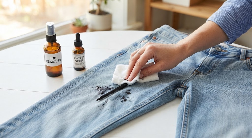 How to get ink out of jeans using simple cleaning techniques